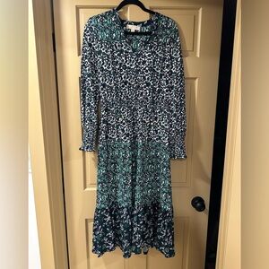 Michael Kors Smocked Maxi Dress size M